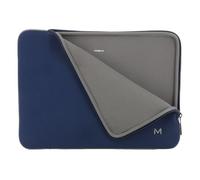 Housse Ordinateur Portable 12.5-14"" en Néoprène - Ultra-souple - Protection optimale - Bleu Marine et Gris - MOBILIS