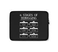 Housse Ordinateur Portable 6 Étapes De Débogage De La Programmation Informatique Housse De Protection Ordinateur Antichoc Étanche Sacoche Ordinateur 15In, pour Hommes, Femmes