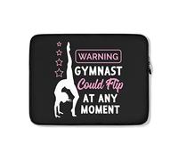 Housse Ordinateur Portable Avertissement d'une Gymnaste Drôle : La Gymnaste Pourrait Se Retourner Housse pour Ordinateur Portable Moderne Ordinateur Portable Sacoche 15In, pour Hommes, Netbook