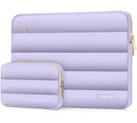Housse Ordinateur Portable Bouffi 13-13,3 Pouces, Compatible Avec Macbook Air 13 13,6 M4 M3 M2 M1/Pro 13/Pro 14,Hp,Dell,Asus, Lenovo, Pochette Horizontal Polyester Avec Petit Sac,Violet Violet