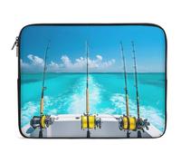 Housse Ordinateur Portable Canne À Pêche Et Moulinet Pochette De Protection Laptop Sleeve Antichoc Étanche Housse pour Ordinateur Portable, pour Femmes, Ordinateur Portable, Hommes, 15In