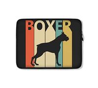 Housse Ordinateur Portable Chien Boxer Rétro Pochette De Protection Laptop Sleeve Antichoc À La Saleté Ordinateur Portable Sacoche 15In, pour Hommes, Ordinateur Portable