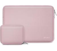 Housse Ordinateur Portable Compatible Avec Hp Lenovo Dell Asus Acer 14 Pouces,Hp Stream 14,Dell Latitude 14,Lenovo Ideapad 14,Asus Zenbook 14,Sac Néoprène Avec Petite Pochette,Rose Poussière Rose