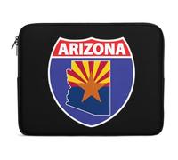 Housse Ordinateur Portable Conception du Drapeau De La Carte De L'Arizona Pochette De Protection Laptop Sleeve Étanche Sacoche Ordinateur, pour Ordinateur Portable, Office, Netbook, 15In