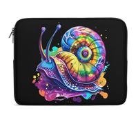 Housse Ordinateur Portable Couleurs Arc-en-Ciel D'Escargots Sympas Pochette De Protection Laptop Sleeve Moderne À La Saleté Sacoche Ordinateur, pour Femmes, Ordinateur Portable, Office, 15In