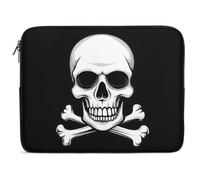 Housse Ordinateur Portable Crâne Squelette Jolly Roger Pochette De Protection Laptop Sleeve Facile À Transporter À La Saleté Sacoche Ordinateur, pour Hommes, Ordinateur Portable, Office, 15In