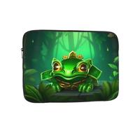 Housse Ordinateur Portable Crapaud Vert Pochette De Protection Laptop Sleeve Facile À Transporter Moderne Ordinateur Portable Sacoche, pour Netbook, Travel, Office, 15In