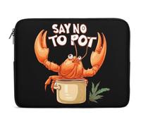 Housse Ordinateur Portable Dites Non Aux Homards en Pot Qui Mangent des Fruits De Mer Bizarres Pochette De Protection Laptop Sleeve Moderne Étanche Sacoche Ordinateur, pour Netbook, Office, 15In