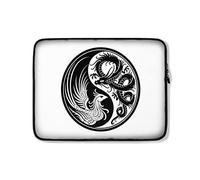 Housse Ordinateur Portable Dragon Phénix Ying Yan Housse pour Ordinateur Portable Facile À Transporter À La Saleté Housse De Protection Ordinateur 15In, pour Femmes, Netbook