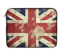 Housse Ordinateur Portable Drapeau Britannique Vintage Union Jack Pochette De Protection Laptop Sleeve À La Saleté Ordinateur Portable Sacoche, pour Office, Travel, Ordinateur Portable, 15In