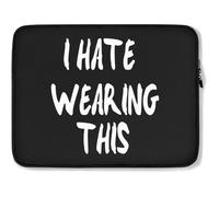 Housse Ordinateur Portable Drôle De Masque, Je Déteste Porter Ça Ordinateur Portable Sacoche Antichoc Étanche Sacoche Ordinateur 15In, pour Femmes, Netbook