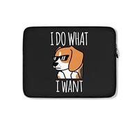 Housse Ordinateur Portable Drôle Je Fais Ce Que Je Veux Chien Beagle Ordinateur Portable Sacoche Antichoc Étanche Sacoche Ordinateur 15In, pour Netbook, Hommes