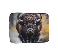 Housse Ordinateur Portable Empreintes De Bisons D'Amérique du Nord Pochette De Protection Laptop Sleeve À La Saleté Housse pour Ordinateur Portable, pour Femmes, Netbook, Hommes, 15In