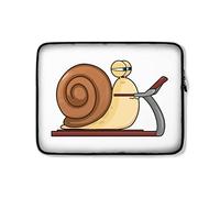 Housse Ordinateur Portable Escargot sur Tapis Roulant Ordinateur Portable Sacoche Moderne À La Saleté Sacoche Ordinateur 15In, pour Hommes, Ordinateur Portable