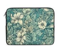 Housse Ordinateur Portable Feuilles Et Fleurs Pochette De Protection Laptop Sleeve Facile À Transporter Étanche Housse pour Ordinateur Portable, pour Ordinateur Portable, Femmes, Netbook, 15In