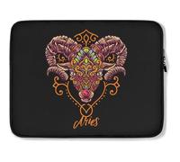Housse Ordinateur Portable Fleur du Signe Astrologique Bélier Ordinateur Portable Sacoche Antichoc À La Saleté Sacoche Ordinateur 15In, pour Femmes, Netbook