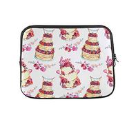Housse Ordinateur Portable Gâteau De Mariage avec des Roses Roses Et des Compositions Florales avec des Mots d'amour Ordinateur Portable Sacoche Hommes Sacoche Ordinateur, pour Netbook, 15In