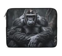 Housse Ordinateur Portable Gorille Au Sol Pochette De Protection Laptop Sleeve Étanche Moderne Housse De Protection Ordinateur, pour Netbook, Office, Hommes, 15In