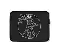 Housse Ordinateur Portable Guitariste Homme De Vitruve Drôle Pochette De Protection Laptop Sleeve Moderne À La Saleté Housse pour Ordinateur Portable 15In, pour Ordinateur Portable, Netbook