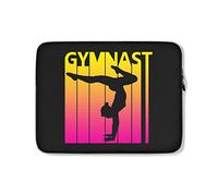 Housse Ordinateur Portable Gymnaste Gymnastique Rétro Housse pour Ordinateur Portable Facile À Transporter Antichoc Housse De Protection Ordinateur 15In, pour Hommes, Femmes
