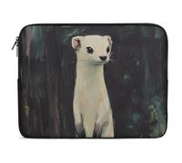Housse Ordinateur Portable Hermine Blanche Pochette De Protection Laptop Sleeve Antichoc Facile À Transporter Sacoche Ordinateur, pour Ordinateur Portable, Netbook, Office, 15In