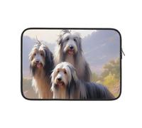 Housse Ordinateur Portable Il Y A Une Empreinte De Bearded Collie Housse De Protection Ordinateur Antichoc Facile À Transporter Sacoche Ordinateur 15In, pour Netbook, Ordinateur Portable