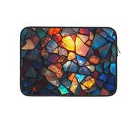 Housse Ordinateur Portable Impression De Fragments De Verre Colorés Sacoche Ordinateur Antichoc Moderne Ordinateur Portable Sacoche 15In, pour Femmes, Netbook