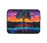 Housse Ordinateur Portable Impression De Racines D'Arbres À Lumière Noire Ordinateur Portable Sacoche À La Saleté Antichoc Sacoche Ordinateur 15In, pour Hommes, Ordinateur Portable