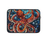 Housse Ordinateur Portable Impression De Tentacules d'animaux en Mosaïque Housse De Protection Ordinateur À La Saleté Moderne Sacoche Ordinateur 15In, pour Femmes, Ordinateur Portable