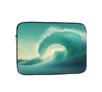 Housse Ordinateur Portable Imprimés De Surf À Vagues Vertes Pochette De Protection Laptop Sleeve À La Saleté Housse De Protection Ordinateur, pour Office, Travel, Ordinateur Portable, 15In