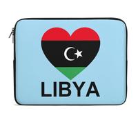 Housse Ordinateur Portable J'aime La Libye Pochette De Protection Laptop Sleeve Facile À Transporter À La Saleté Sacoche Ordinateur, pour Ordinateur Portable, Travel, Office, 15In