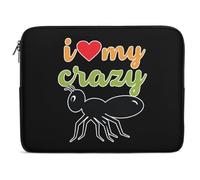 Housse Ordinateur Portable J'aime Ma Tante Folle Pochette De Protection Laptop Sleeve À La Saleté Antichoc Housse pour Ordinateur Portable, pour Netbook, Travel, Hommes, 15In