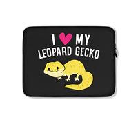 Housse Ordinateur Portable J'aime Mon Gecko Léopard Pochette De Protection Laptop Sleeve Antichoc Étanche Housse pour Ordinateur Portable 15In, pour Hommes, Femmes