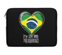 Housse Ordinateur Portable Je Ne Crie Pas, Je suis Brésilien Pochette De Protection Laptop Sleeve Étanche Facile À Transporter Sacoche Ordinateur, pour Ordinateur Portable, Office, Netbook, 15In