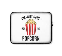 Housse Ordinateur Portable Je suis Juste Ici pour Le Cinéma Pop-Corn, Regarder des Films Drôles Housse pour Ordinateur Portable Moderne Antichoc Ordinateur Portable Sacoche 15In, pour Hommes