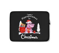 Housse Ordinateur Portable Je Veux Un Hippopotame pour Noël Housse pour Ordinateur Portable Antichoc Étanche Ordinateur Portable Sacoche 15In, pour Ordinateur Portable, Femmes
