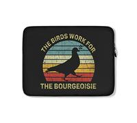 Housse Ordinateur Portable Les Oiseaux Travaillent pour La Bourgeoisie Drôle De Théorie du Complot Housse De Protection Ordinateur Étanche Pochette De Protection Laptop Sleeve 15In, pour Femmes