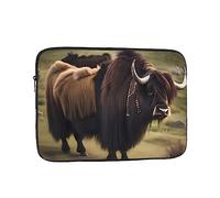 Housse Ordinateur Portable Motif Puissant De Yak des Hautes Terres Pochette De Protection Laptop Sleeve À La Saleté Housse pour Ordinateur Portable, pour Hommes, Netbook, Femmes, 15In