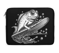 Housse Ordinateur Portable Mudskipper Fait du Surf Pochette De Protection Laptop Sleeve Moderne Facile À Transporter Sacoche Ordinateur, pour Netbook, Travel, Ordinateur Portable, 15In