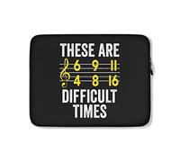 Housse Ordinateur Portable Musicien Ces Notes sont des Moments Difficiles Ordinateur Portable Sacoche Antichoc Étanche Sacoche Ordinateur 15In, pour Hommes, Ordinateur Portable
