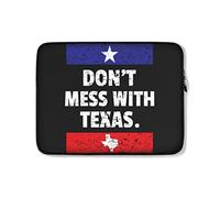 Housse Ordinateur Portable Ne Plaisantez Pas avec Le Texas Texan Pride Lone Star State Ordinateur Portable Sacoche Antichoc Étanche Housse pour Ordinateur Portable 15In, pour Hommes