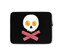 Housse Ordinateur Portable Petit Déjeuner avec Œufs Et Bacon en Forme De Crâne Housse De Protection Ordinateur Antichoc Housse pour Ordinateur Portable 15In, pour Hommes, Ordinateur Portable
