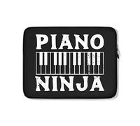 Housse Ordinateur Portable Pianiste Ninja Au Piano Ordinateur Portable Sacoche Antichoc Moderne Sacoche Ordinateur 15In, pour Femmes, Netbook