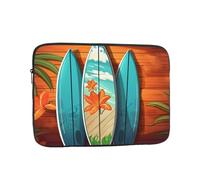 Housse Ordinateur Portable Planche De Surf sur Bois Pochette De Protection Laptop Sleeve Facile À Transporter À La Saleté Sacoche Ordinateur, pour Travel, Ordinateur Portable, Femmes, 15In