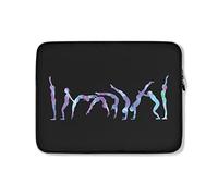 Housse Ordinateur Portable Progression du Saut Arrière en Silhouette Gymnastique Ordinateur Portable Sacoche Antichoc À La Saleté Sacoche Ordinateur 15In, pour Femmes, Netbook