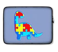 Housse Ordinateur Portable Puzzle De Dinosaures pour La Sensibilisation À l'Autisme Housse De Protection Ordinateur Antichoc Sacoche Ordinateur 15In, pour Netbook, Ordinateur Portable