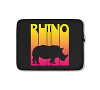 Housse Ordinateur Portable Rhino Rétro Housse pour Ordinateur Portable Moderne Étanche Pochette De Protection Laptop Sleeve 15In, pour Ordinateur Portable, Netbook