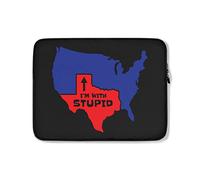 Housse Ordinateur Portable Texas, Je suis avec Un Drôle De Stupide Housse pour Ordinateur Portable À La Saleté Moderne Housse De Protection Ordinateur 15In, pour Hommes, Ordinateur Portable