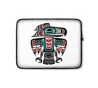 Housse Ordinateur Portable Totem D'Oiseau Indigène Haida Pochette De Protection Laptop Sleeve Étanche Antichoc Ordinateur Portable Sacoche 15In, pour Ordinateur Portable, Netbook