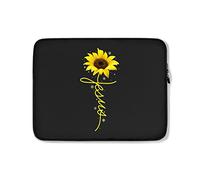 Housse Ordinateur Portable Tournesol Croix Foi Christianisme Jésus Ordinateur Portable Sacoche À La Saleté Moderne Pochette De Protection Laptop Sleeve 15In, pour Femmes, Netbook